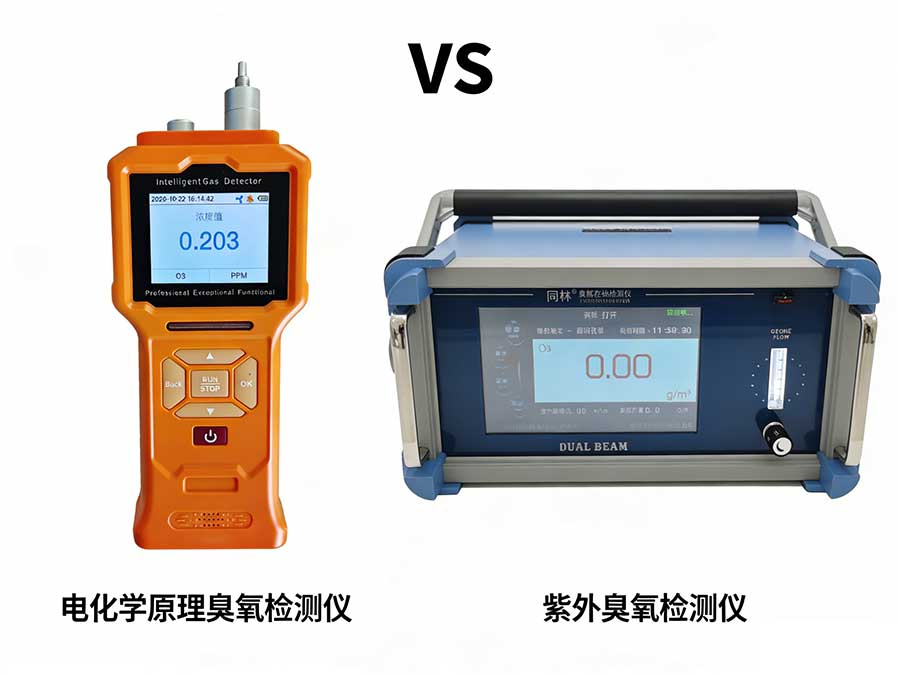 電化學臭氧傳感器 vs 紫外臭氧分析儀：